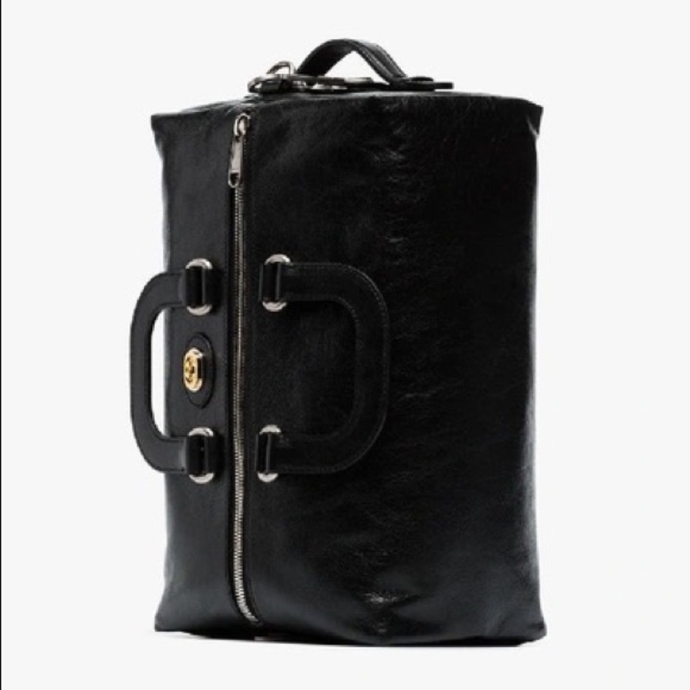 GUCCI Black Morpheus Leather Travel/Backpack Bag - Picture 7 of 7